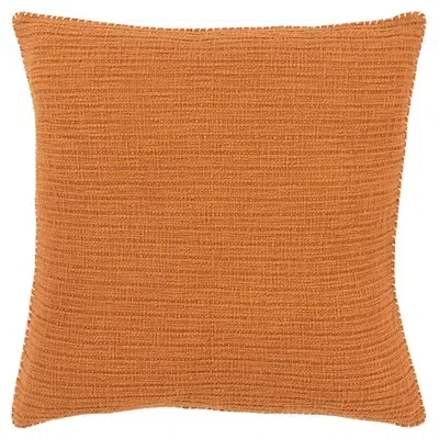Kirkland's Pumpkin Orange Subtle Striped Oversized Pillow