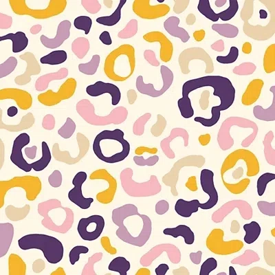Kirkland's Purple Leopard Pattern Peel And Stick Wallpaper In Multi