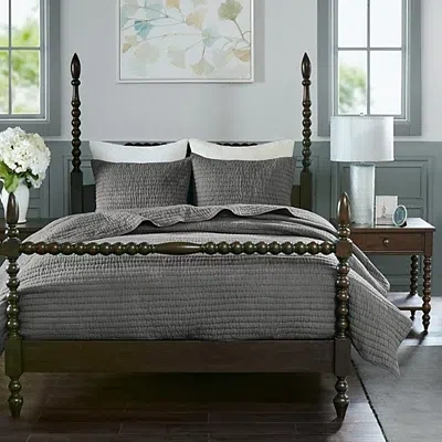 Kirkland's Queen Coverlet Set In Gray