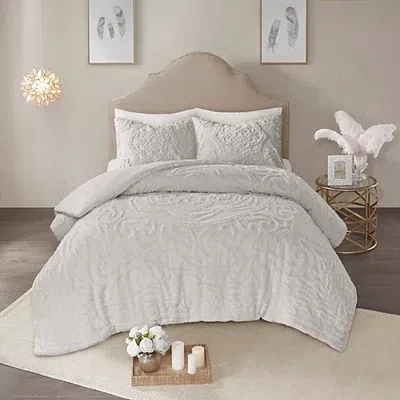 Kirkland's Queen Duvet Set In White