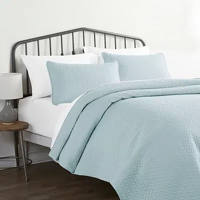 Kirkland's Queen Quilted Coverlet Set In Blue