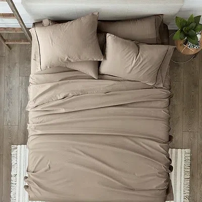 Kirkland's Queen Sheet Set In Brown