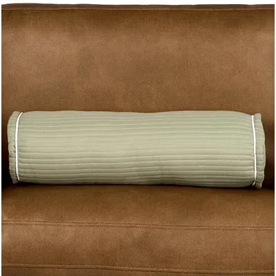 Kirkland's Quilted Bolster Pillow In Green
