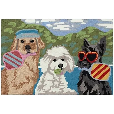 Kirkland's Racket Dogs Indoor/outdoor Accent Rug In Multi