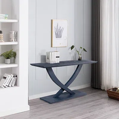 Kirkland's Ramus Console Table In Blue