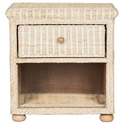 Kirkland's Rattan Coastal Accent Table In Brown