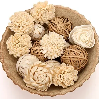 Kirkland's Rattan Floral Orb Bag In Brown