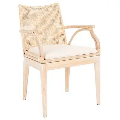 Kirkland's Rattan Gianna Accent Chair In White