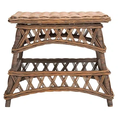 Kirkland's Rattan Walda Accent Table In Brown