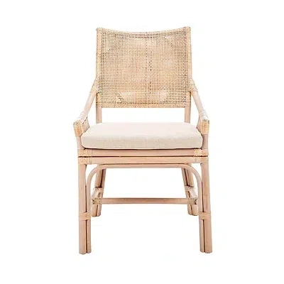 Kirkland's Rattan Woven Accent Chair In Neutral