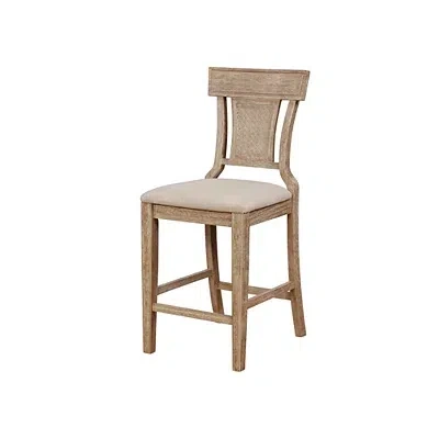Kirkland's Ray Brown With Gray Wash Finish Counter Stool