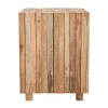 Kirkland's Reclaimed Teak Square Block Accent Table In Multi