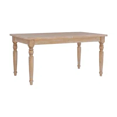 Kirkland's Reese Turned Leg Dining Table In Brown