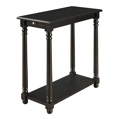 Kirkland's Regent Wood Accent Table In Black