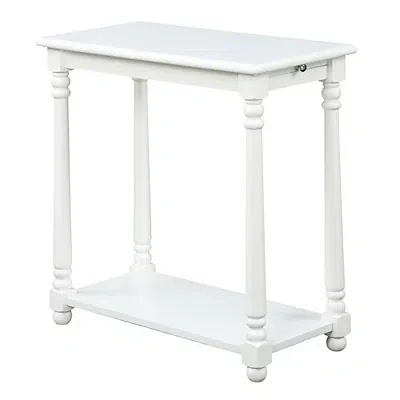 Kirkland's Regent Wood Accent Table In White