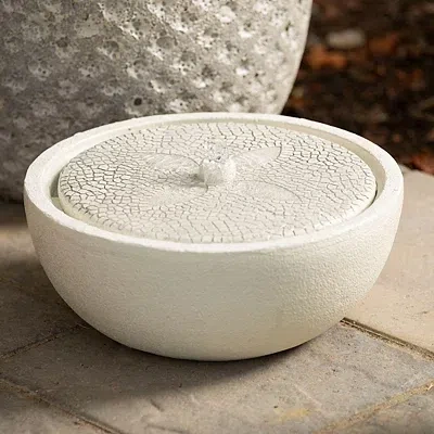 Kirkland's Resin Outdoor Fountain In White