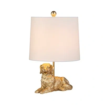 Kirkland's Retriever Table Lamp In White
