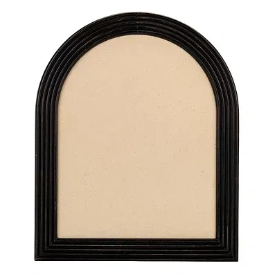 Kirkland's Ribbed Frame Arched Pinboard In Black