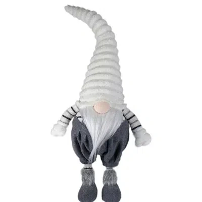 Kirkland's Ribbed Standing Gnome In White