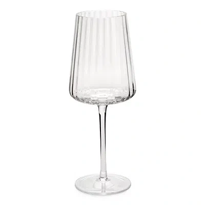 Kirkland's Ribbed Wine Glass In Transparent