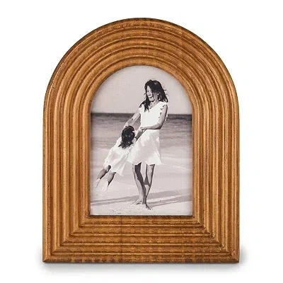 Kirkland's Ribbed Wood Arch Picture Frame In Brown