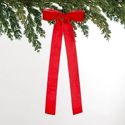 Kirkland's Ribbon Bow Ornaments In Red