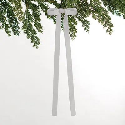 Kirkland's Ribbon Bow Ornaments In White