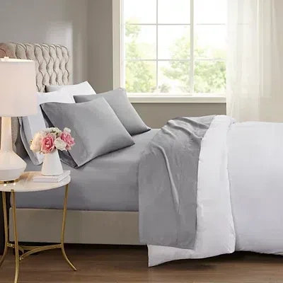 Kirkland's Rich Cooling Cotton Queen Sheet Set In Gray