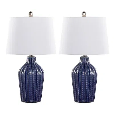 Kirkland's Rockwell Table Lamps In Blue