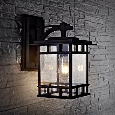 Kirkland's Rolran Outdoor Wall Sconce In Black