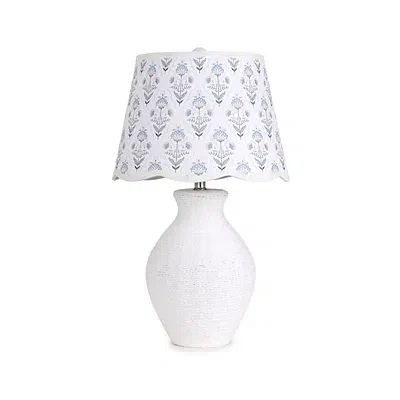 Kirkland's Rope Scalloped Shade Table Lamp In Multi