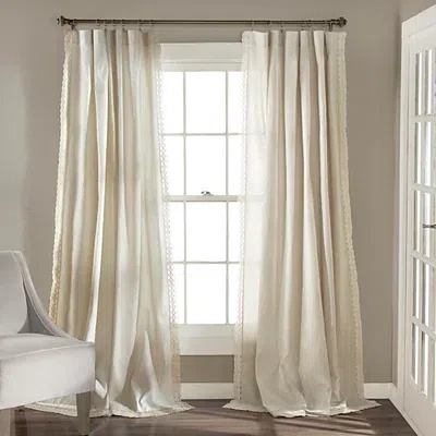 Kirkland's Rosalie Curtain Panel Set In White