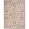 Kirkland's Rose Floral Medallion Area Rug In Neutral