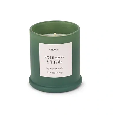 Kirkland's Rosemary And Thyme 1-wick Jar Candle In Green