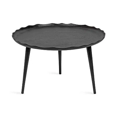 Kirkland's Round Black Alessia Coffee Table