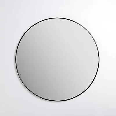 Kirkland's Round Black Nouveau Linear Wall Mirror