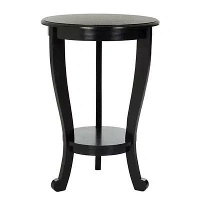 Kirkland's Round Black Pedestal Accent Table