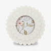 Kirkland's Round Cream Scalloped Layer Picture Frame In White