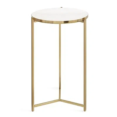 Kirkland's Round Gold Aguilar Accent Table