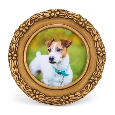 Kirkland's Round Gold Ornate Floral Picture Frame