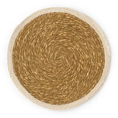 Kirkland's Round Natural Jute Woven Placemat In Brown