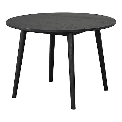 Kirkland's Round Veneten Dining Table In Black