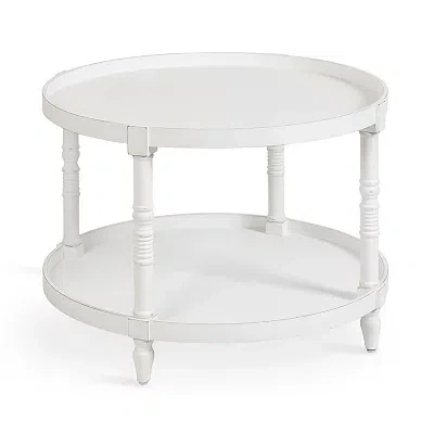 Kirkland's Round White Bellport Coffee Table