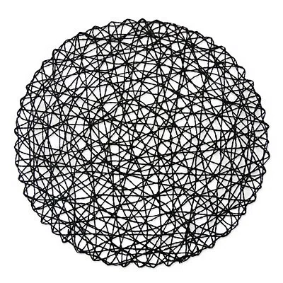 Kirkland's Round Woven Placements In Black