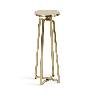 Kirkland's Round Zia Gold Metal Accent Table