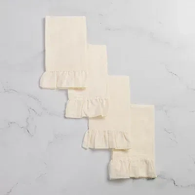 Kirkland's Ruffle Napkins In White