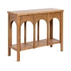 Kirkland's Rustic Brown Wood Arch Ella Console Table In Brown