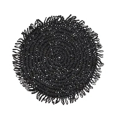 Kirkland's Rustic Raffia Placemats In Black