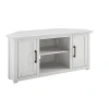 Kirkland's Rustic White Katy-corner Tv Stand In White