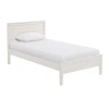 Kirkland's Rustic White Pine Panel Twin Bed Frame In White